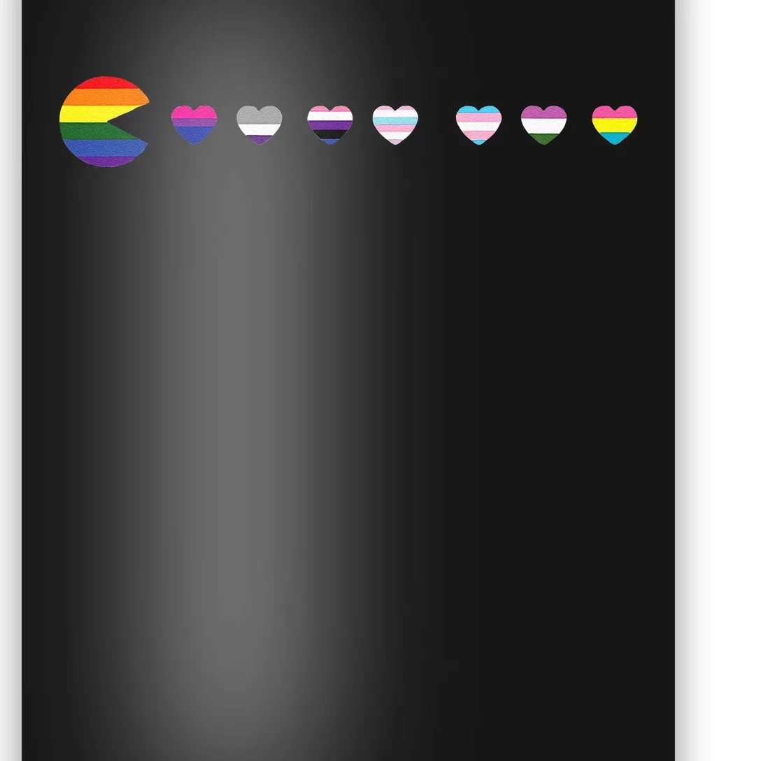 Video Game Funny Gaming LGBT Q Ally Pride Flag Gamer Poster