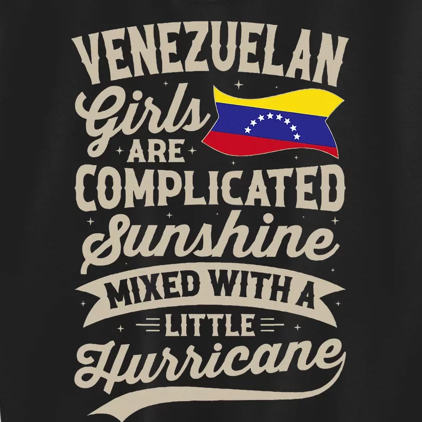 Venezuelan Girl Funny Venezuela Kids Sweatshirt