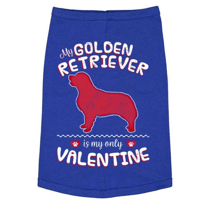 Valentine Gift For Golden Retriever Dad Or Mom Doggie Tank