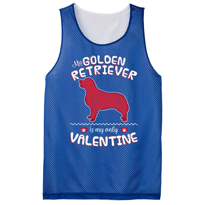 Valentine Gift For Golden Retriever Dad Or Mom Mesh Reversible Basketball Jersey Tank