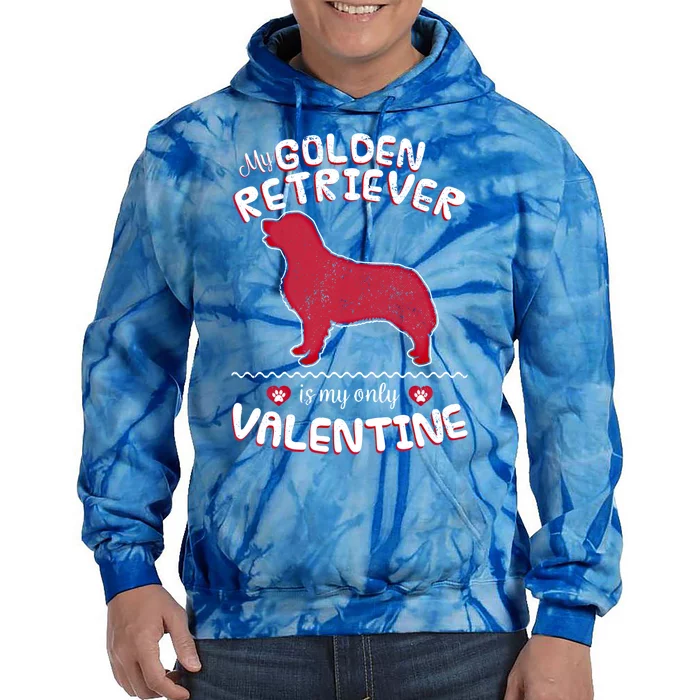 Valentine Gift For Golden Retriever Dad Or Mom Tie Dye Hoodie