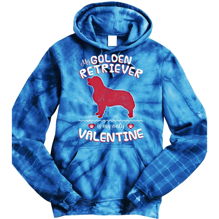 Valentine Gift For Golden Retriever Dad Or Mom Tie Dye Hoodie