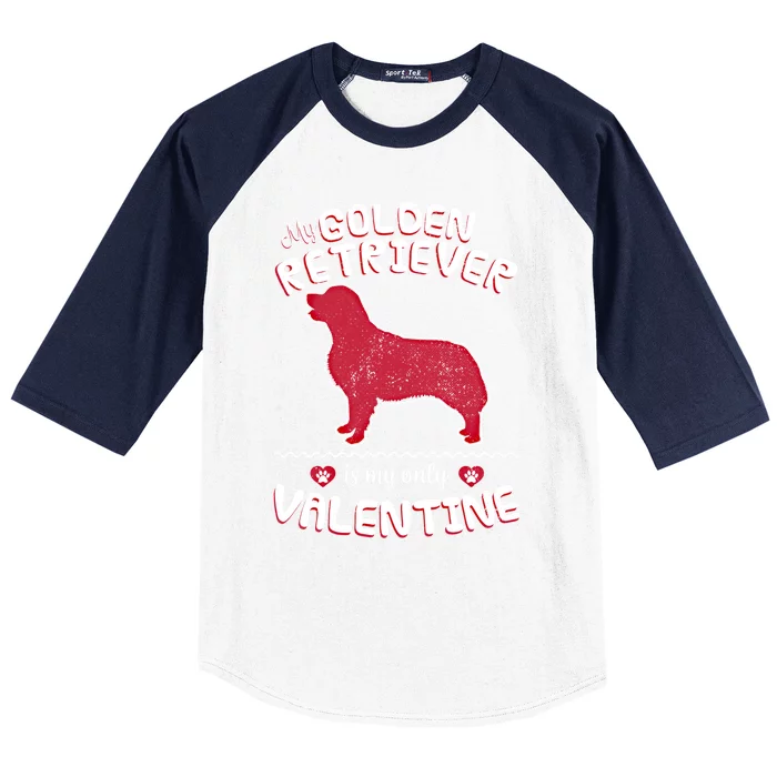 Valentine Gift For Golden Retriever Dad Or Mom Baseball Sleeve Shirt