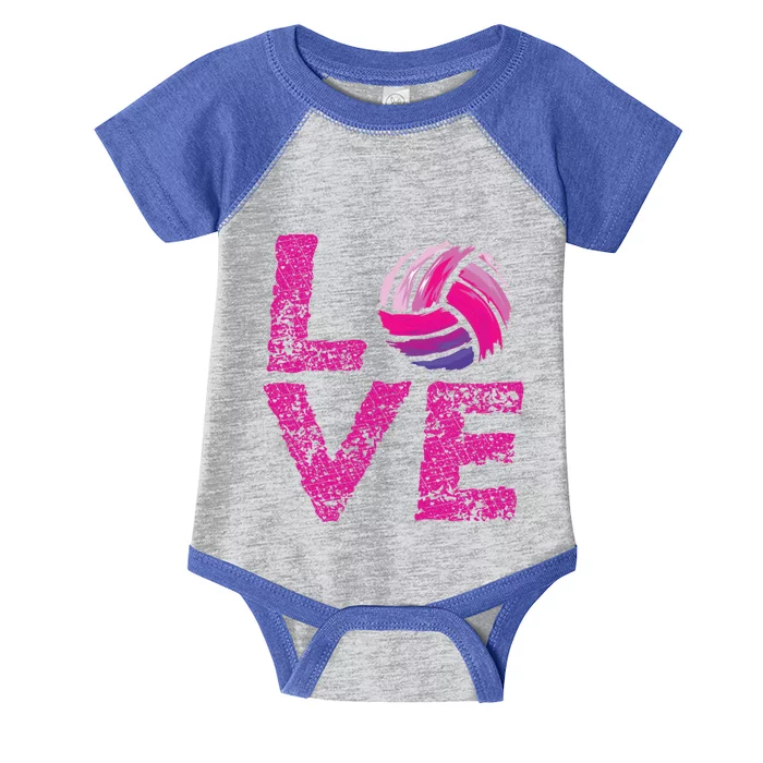 Volleyball Gift For Teen Love Volleyball Gift Infant Baby Jersey Bodysuit