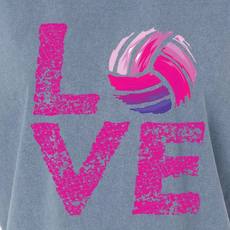 Volleyball Gift For Teen Love Volleyball Gift Garment-Dyed Women's Muscle Tee