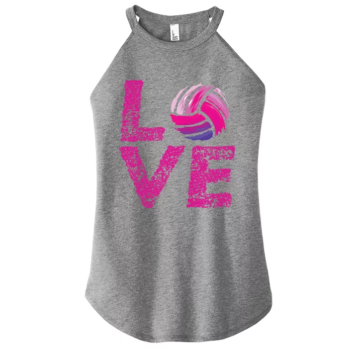 Volleyball Gift For Teen Love Volleyball Gift Women’s Perfect Tri Rocker Tank