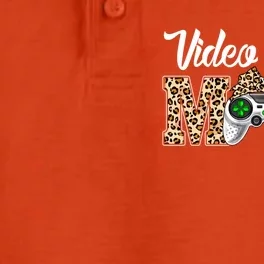 Video Game Funny Mom Game Leopard Mothers Day Great Gift Dry Zone Grid Performance Polo