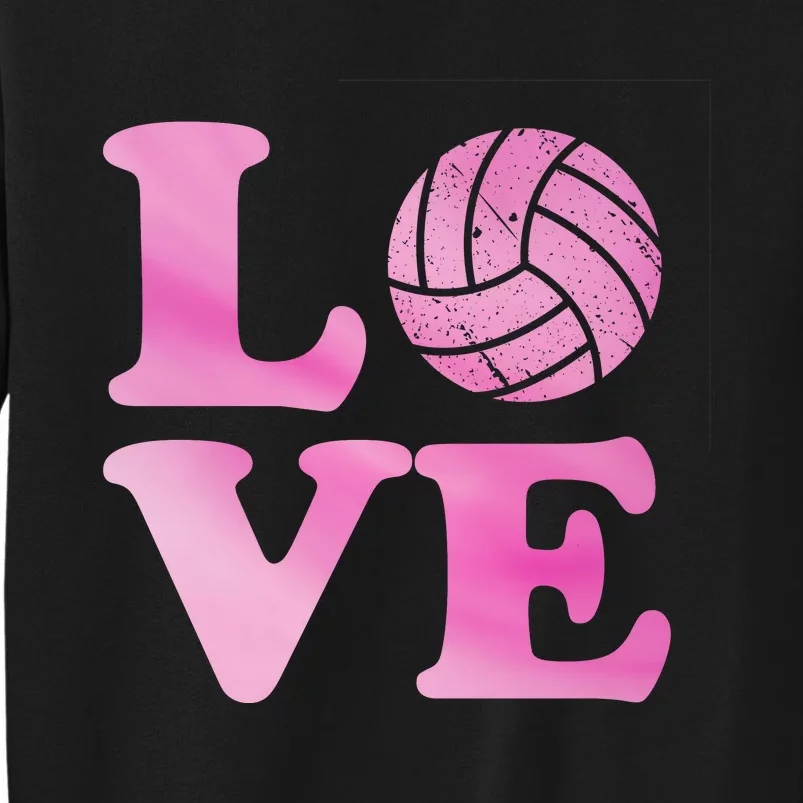 Volleyball Gift For Teen Women Love Volleyball Gift Sweatshirt