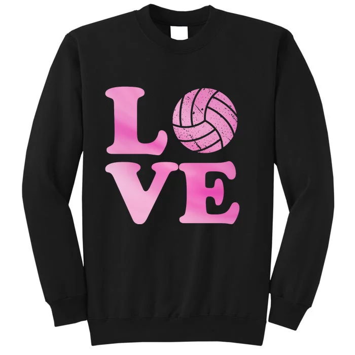 Volleyball Gift For Teen Women Love Volleyball Gift Sweatshirt