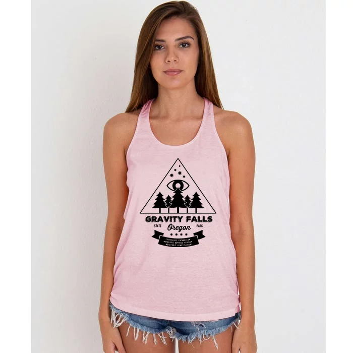 Visit Gravity Falls Women's Knotted Racerback Tank