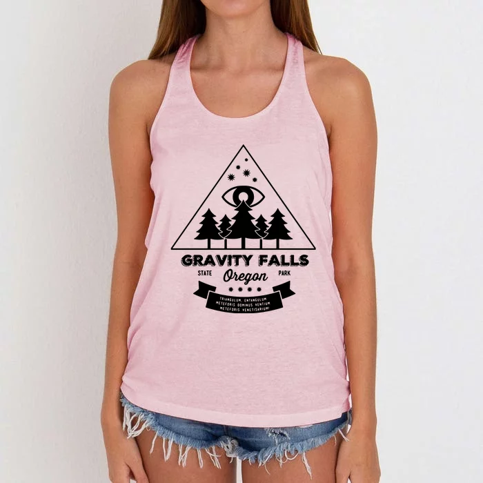 Visit Gravity Falls Women's Knotted Racerback Tank