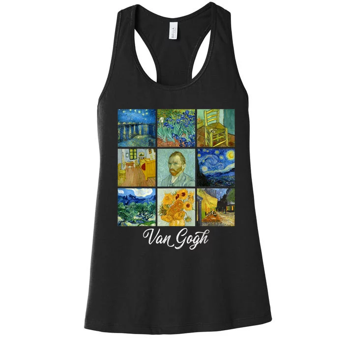 Van Gogh Famous Paintings PostImpressionism Van Gogh Women's Racerback Tank