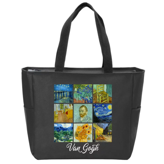 Van Gogh Famous Paintings PostImpressionism Van Gogh Zip Tote Bag