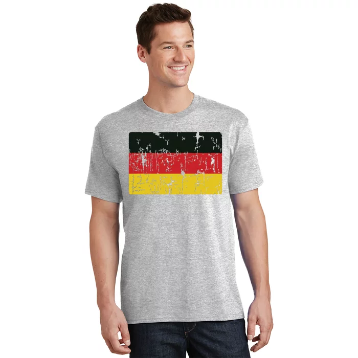 Vintage Germany Flag Gift Retro German Souvenir T-Shirt