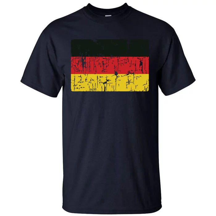 Vintage Germany Flag Gift Retro German Souvenir Tall T-Shirt