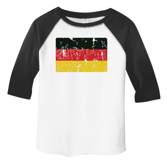 Vintage Germany Flag Gift Retro German Souvenir Toddler Fine Jersey T-Shirt