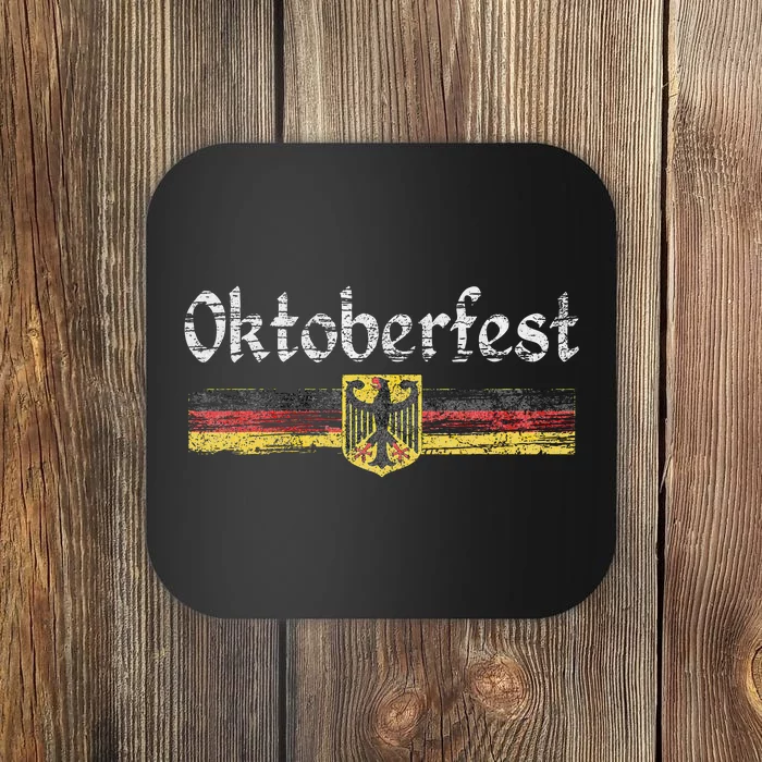 Vintage German Flag Oktoberfest German Beer Coaster