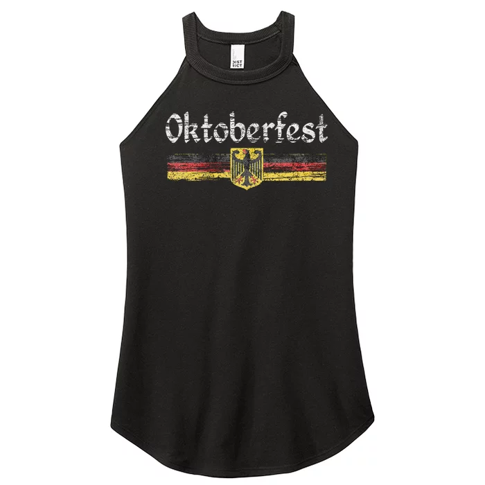 Vintage German Flag Oktoberfest German Beer Women’s Perfect Tri Rocker Tank