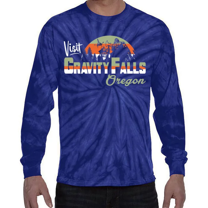 Visit Gravity Falls Tie-Dye Long Sleeve Shirt