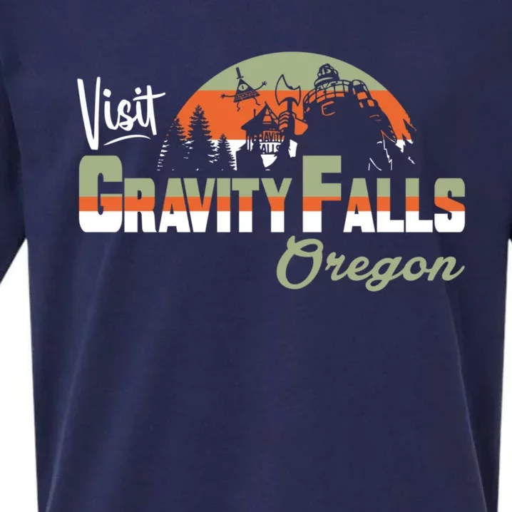 Visit Gravity Falls Sueded Cloud Jersey T-Shirt