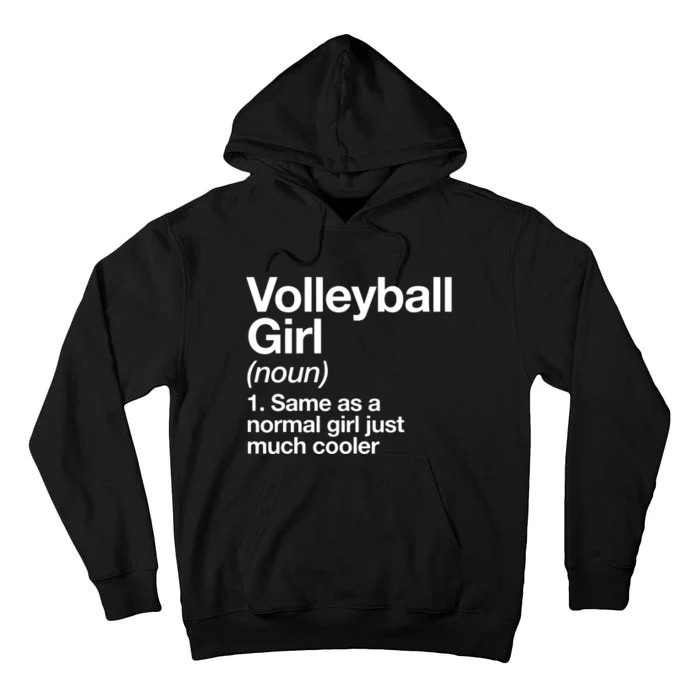 Volleyball Gifts For Teen Retro Vintage Heart Tall Hoodie