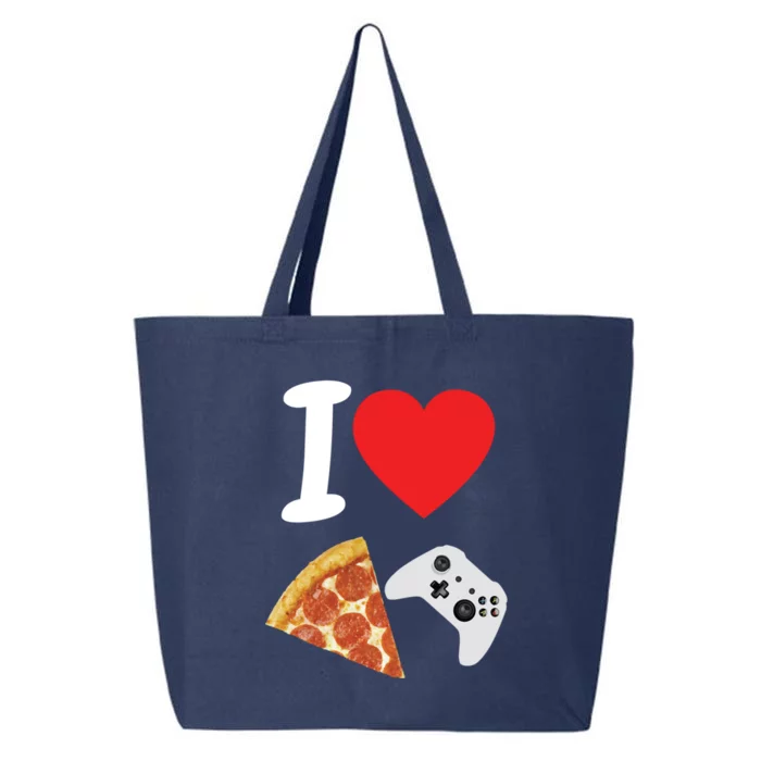 Video Games Gamer Love Pizza Cheese Boys Slice Controller Cute Gift 25L Jumbo Tote