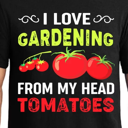 Vegetable Gardener, Gardening, Funny Pun: Head Tomatoes Pajama Set