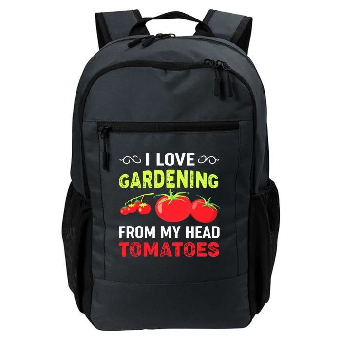 Vegetable Gardener, Gardening, Funny Pun: Head Tomatoes Daily Commute Backpack