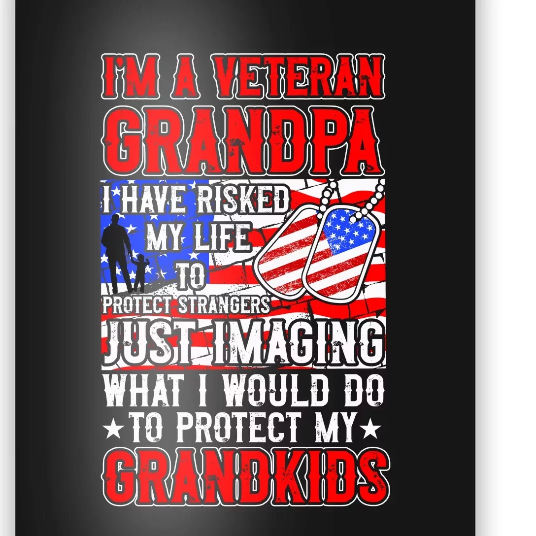 Veteran Grandpa Grandkids Poster