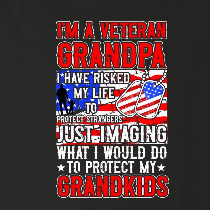 Veteran Grandpa Grandkids Toddler Long Sleeve Shirt