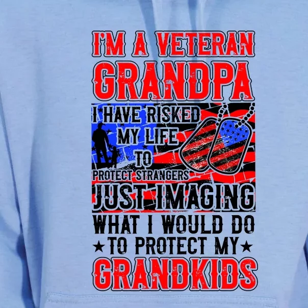 Veteran Grandpa Grandkids Unisex Surf Hoodie