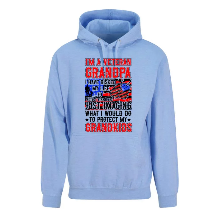 Veteran Grandpa Grandkids Unisex Surf Hoodie