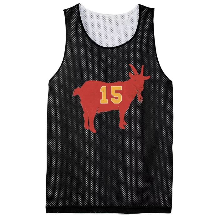 Vintage Grunge Goat 15 Red And Yellow Mesh Reversible Basketball Jersey Tank