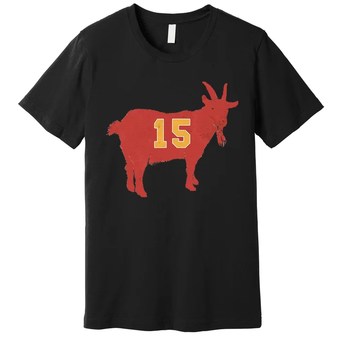 Vintage Grunge Goat 15 Red And Yellow Premium T-Shirt