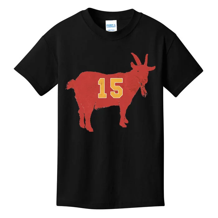 Vintage Grunge Goat 15 Red And Yellow Kids T-Shirt