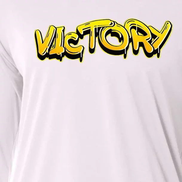 Victory Gymnastics Graffiti Cooling Performance Long Sleeve Crew