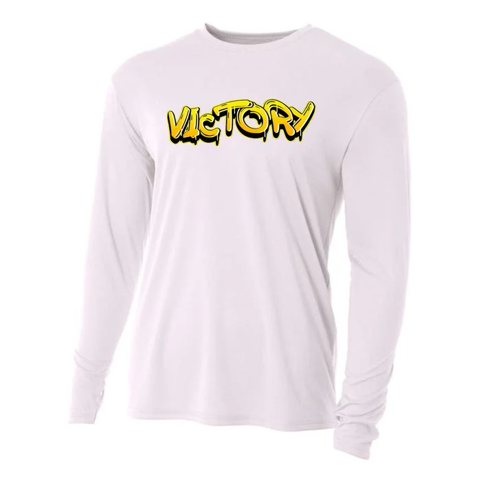 Victory Gymnastics Graffiti Cooling Performance Long Sleeve Crew