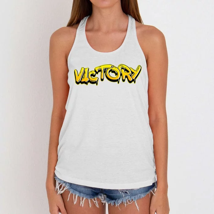 Victory Gymnastics Graffiti Women's Knotted Racerback Tank