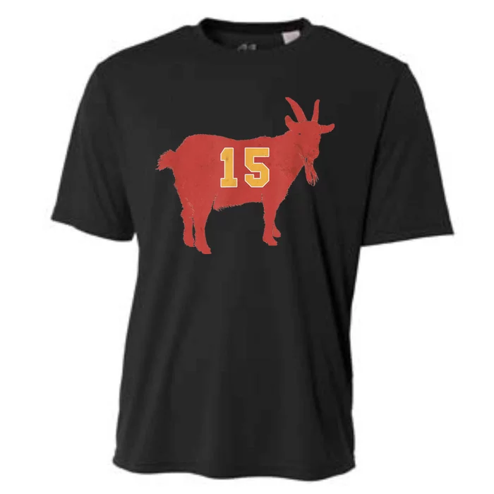 Vintage Grunge GOAT 15 Red And Gold Cooling Performance Crew T-Shirt