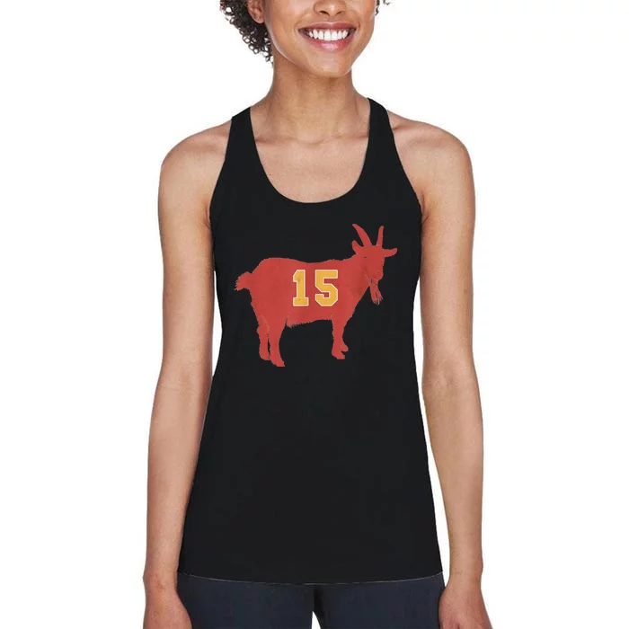 Vintage Grunge GOAT 15 Red And Gold Women's Racerback Tank