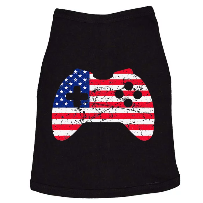 Video Game Gamer USA 4th of July Retro Doggie Tank