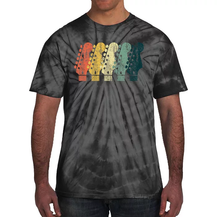 Vintage Guitar Gift For Wo Music Band Guitarist Stuff Tie-Dye T-Shirt