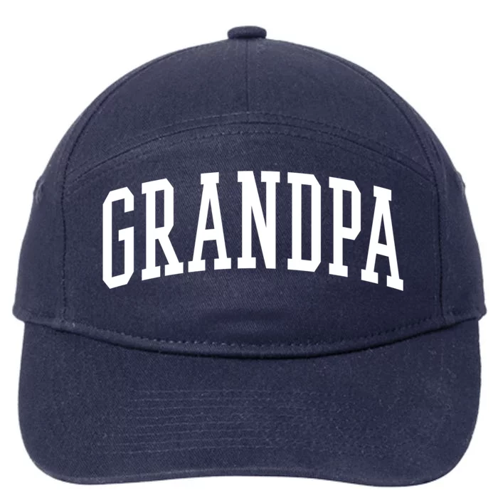 Varsity Grandpa Gift 7-Panel Snapback Hat