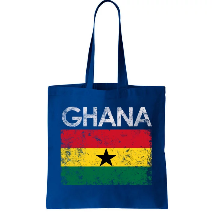 Vintage Ghana Ghanaian Flag Pride Gift Tote Bag