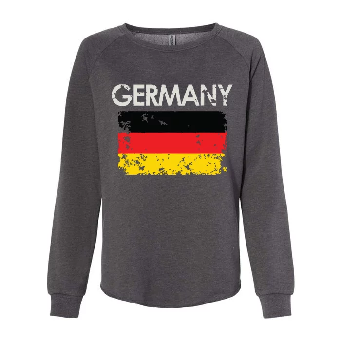 Vintage Germany German Flag Pride Gift Womens California Wash Sweatshirt