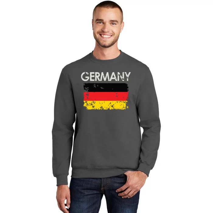 Vintage Germany German Flag Pride Gift Tall Sweatshirt