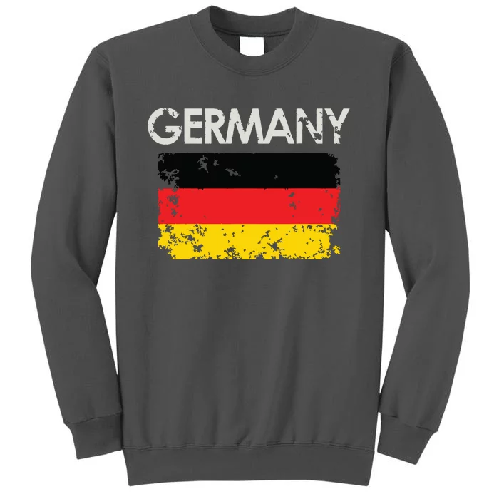 Vintage Germany German Flag Pride Gift Tall Sweatshirt