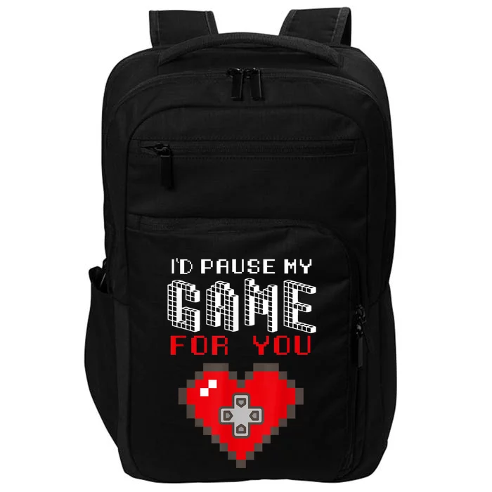 Video Game Gaming Valentines Day Gamer Gift For Boys Men Impact Tech Backpack