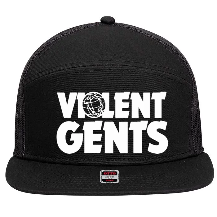 Violent Gentlemen Gents World 7 Panel Mesh Trucker Snapback Hat