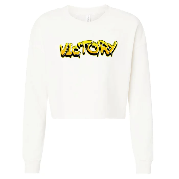 Victory Gymnastics Graffiti Cropped Pullover Crew